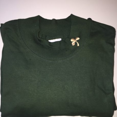 Mock Turtleneck with Shamrock Green