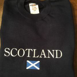 Scotland Sweatshirt – Navy Blue  XL Only