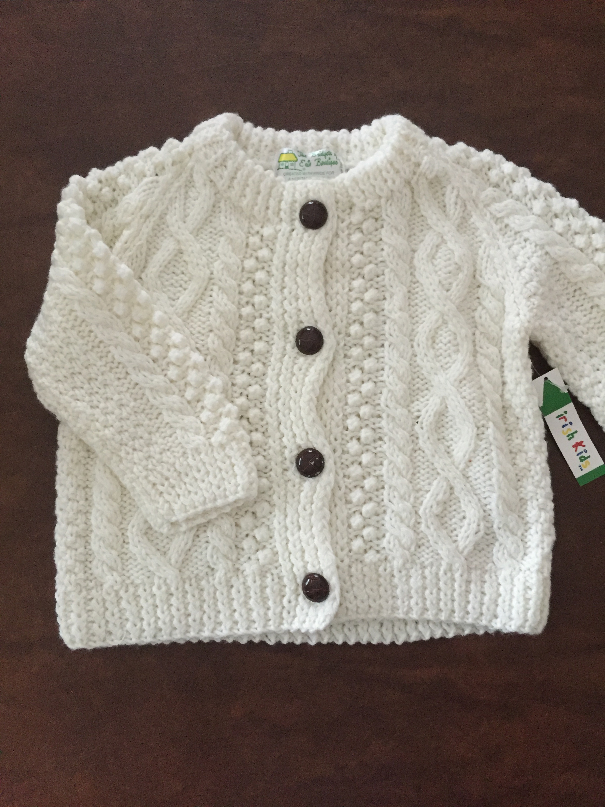 Children’s Cardigan Sweater (Size 24 Months Only) – Kitty's Irish Gifts