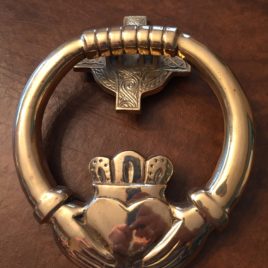 Claddagh Brass Door Knocker 7″