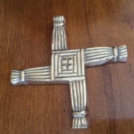 Wall Mounted Brass St. Bridget’s Cross 4″