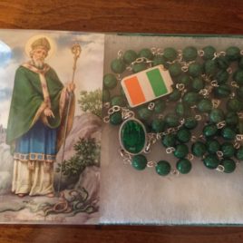 Green St. Patrick’s Rosary Beads