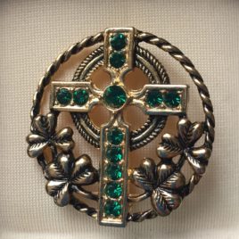 Round Celtic Cross Pin 1.5″