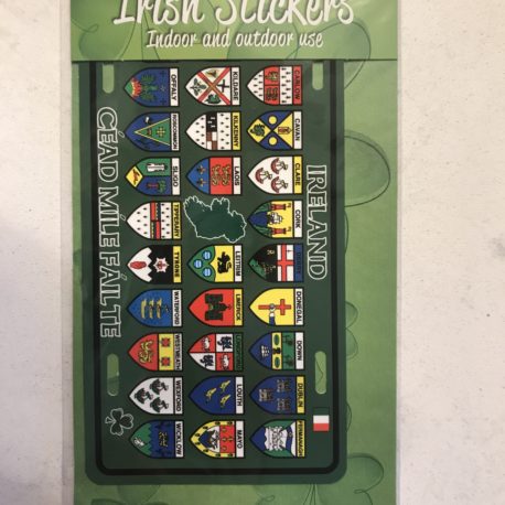 Ireland County Stickers 6.5 x 3.25